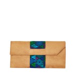 Ethno Wallet | Vegan Leather | Blue Diamond Design | MARYSAL