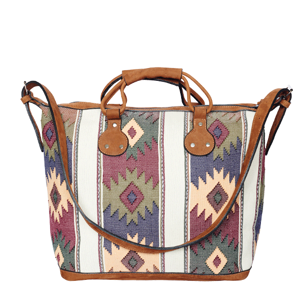 Weekender Bag ikat aztec pattern