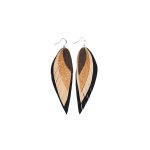 MARYSAL Earrings Leather Feather