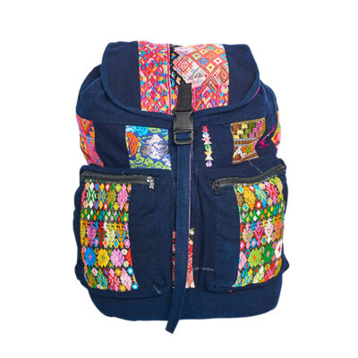 Ethno Style Backpack Blue Aztec